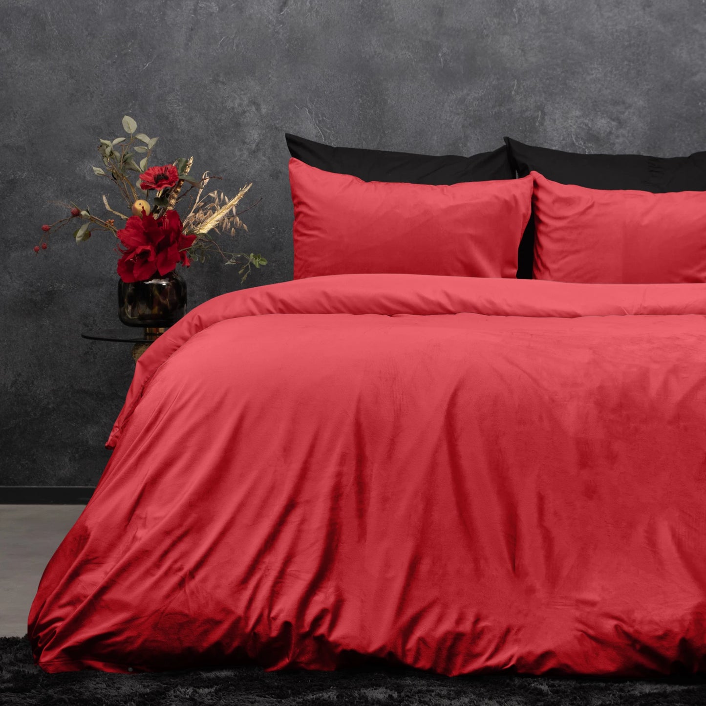 Dekbedovertrek Velvet Rood