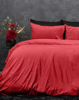 Dekbedovertrek Velvet Rood
