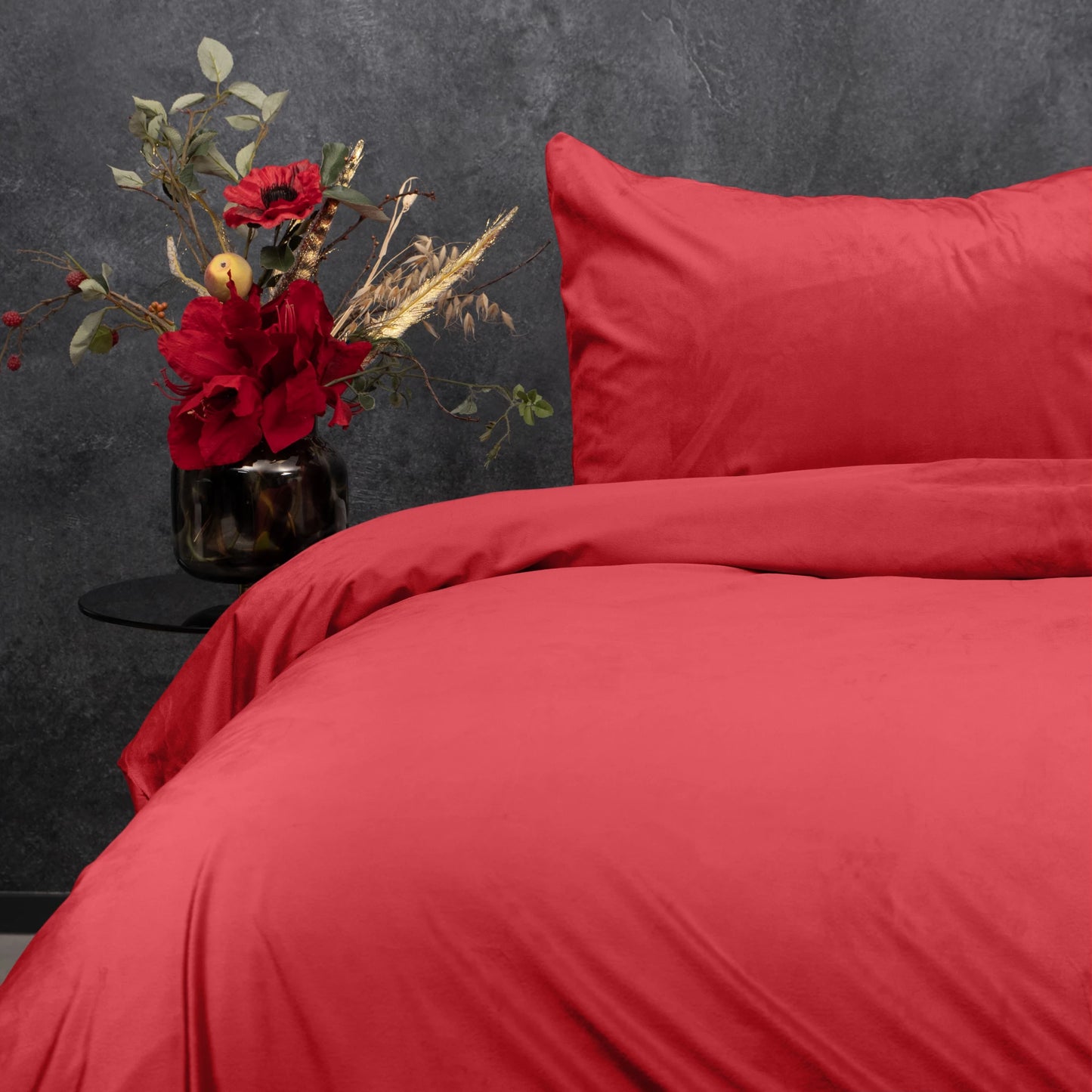 Dekbedovertrek Velvet Rood