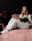Dekbedovertrek Velvet Ruffles Oud Roze