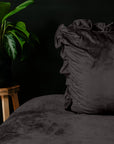 Dekbedovertrek Velvet Ruffles Zwart
