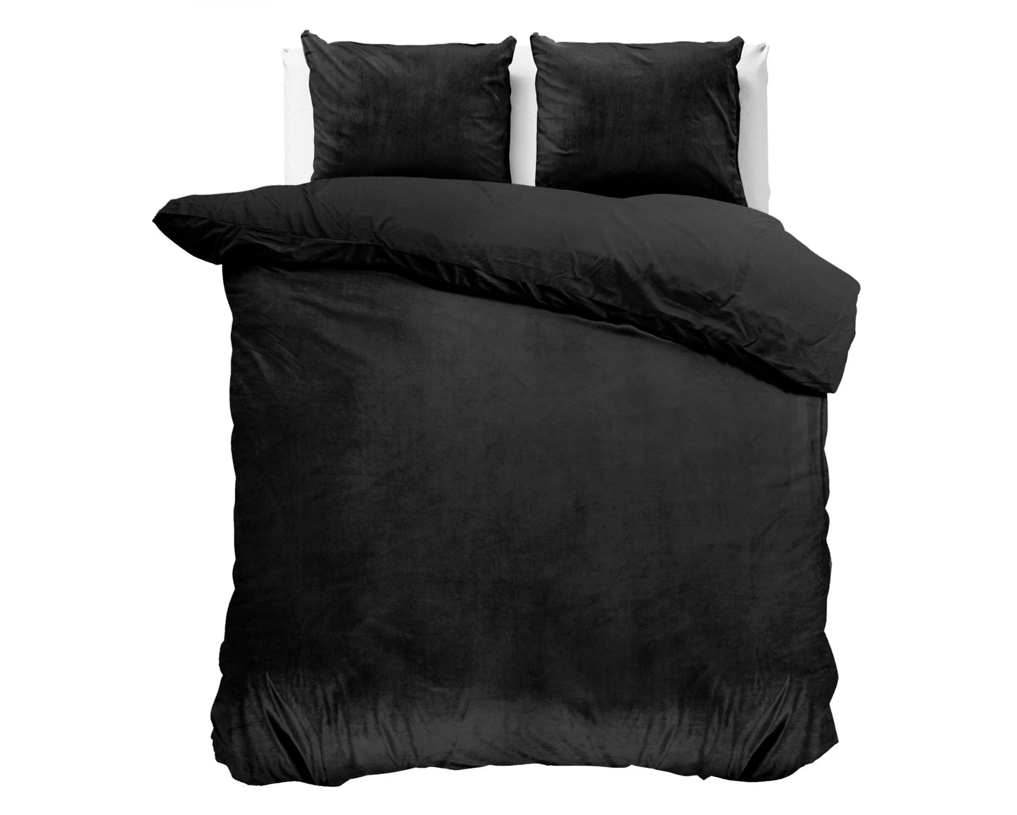 Dekbedovertrek Velvet Zwart