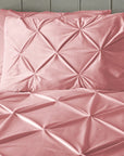 Dekbedovertrek velvet pintuck Roze