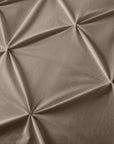 Dekbedovertrek velvet pintuck taupe