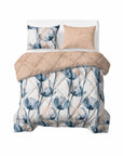Lazy dekbed Glass Flower - Blauw