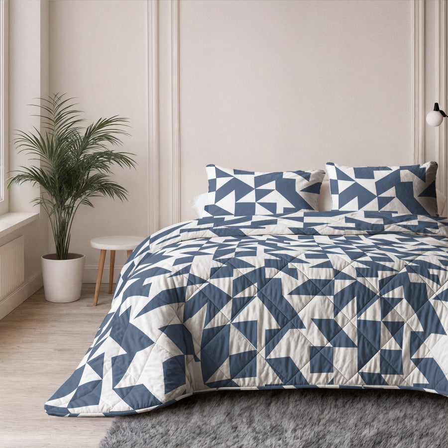 Lazy dekbed Mado Blauw