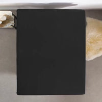 Enkel Jersey 135 gr. Hoeslaken Zwart
