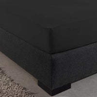 Enkel Jersey 135 gr. Hoeslaken Zwart