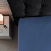Enkel Jersey 135 gr. Hoeslaken Blauw
