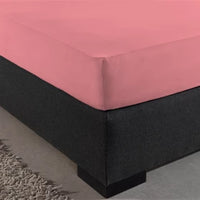 Enkel Jersey 135 gr. Hoeslaken Roze
