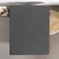 Enkel Jersey 135 gr. Hoeslaken Antraciet
