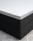 Split topper fitted sheet - Satin