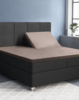 Split topper fitted sheet - Satin
