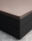 Split topper fitted sheet - Satin