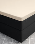 Split topper fitted sheet - Satin