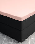 Split topper fitted sheet - Satin