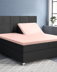 Split topper fitted sheet - Satin