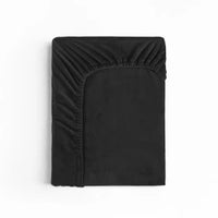 Velvet Hoeslaken Zwart