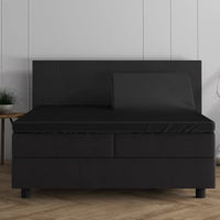 Dubbel Jersey 220 gr. Splittopper Hoeslaken Zwart