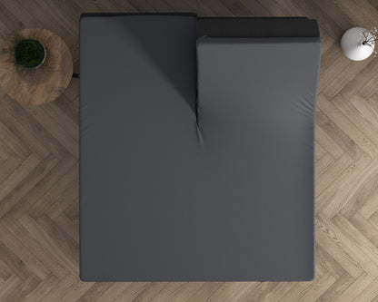 Splittopper hoeslaken - dubbel jersey