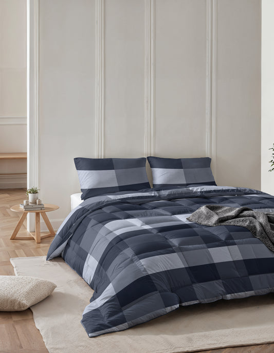 Dekbed zonder overtrek Anne - Blauw