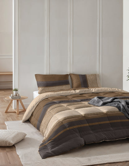 Dekbed zonder overtrek Marina - Taupe