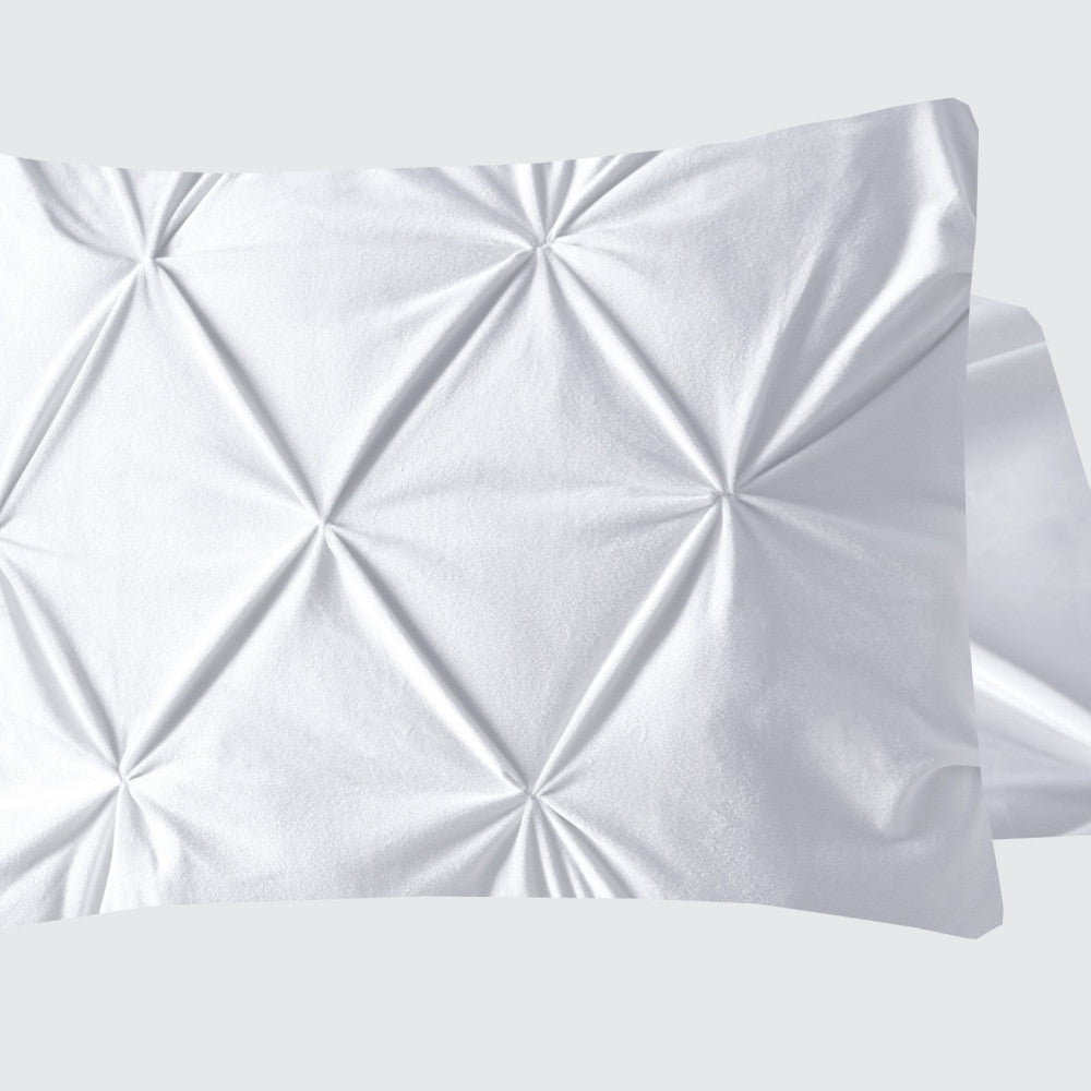 Velvet Pintuck 2pack kussenslopen Wit 60 x 70