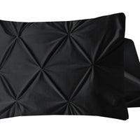 Velvet Pintuck 2pack kussenslopen Zwart 60 x 70