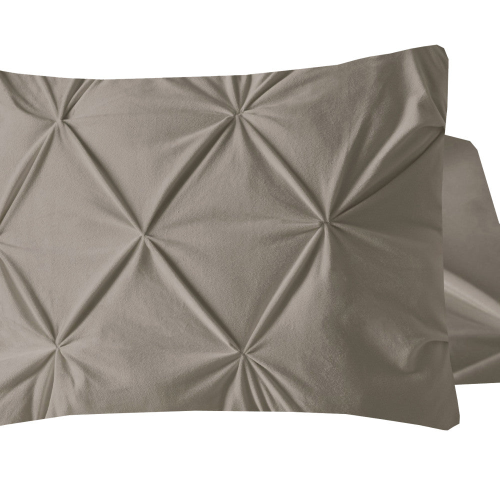 Velvet Pintuck 2pack kussenslopen Zand 60 x 70
