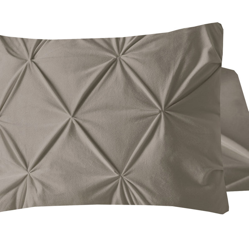 Velvet Pintuck 2pack kussenslopen Zand 60 x 70