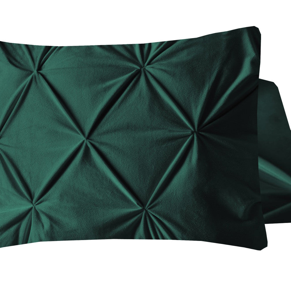 Velvet Pintuck 2pack kussenslopen Groen 60 x 70