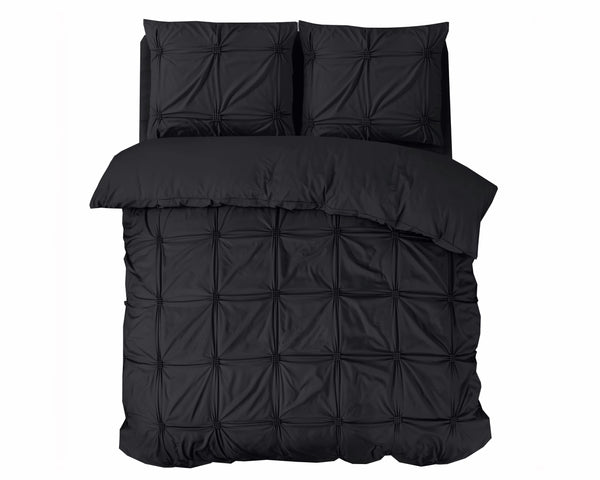 Punch Pintuck Duvet Cover - OUTLET