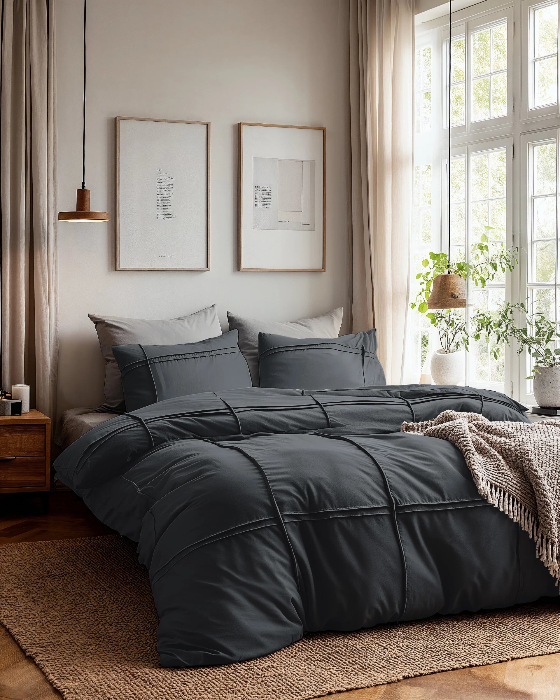 Dekbedovertrek Washed Tufted