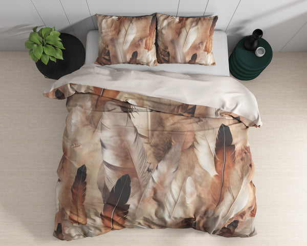 Duvet cover Feathura - Taupe