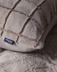 Dekbedovertrek Faux fur check