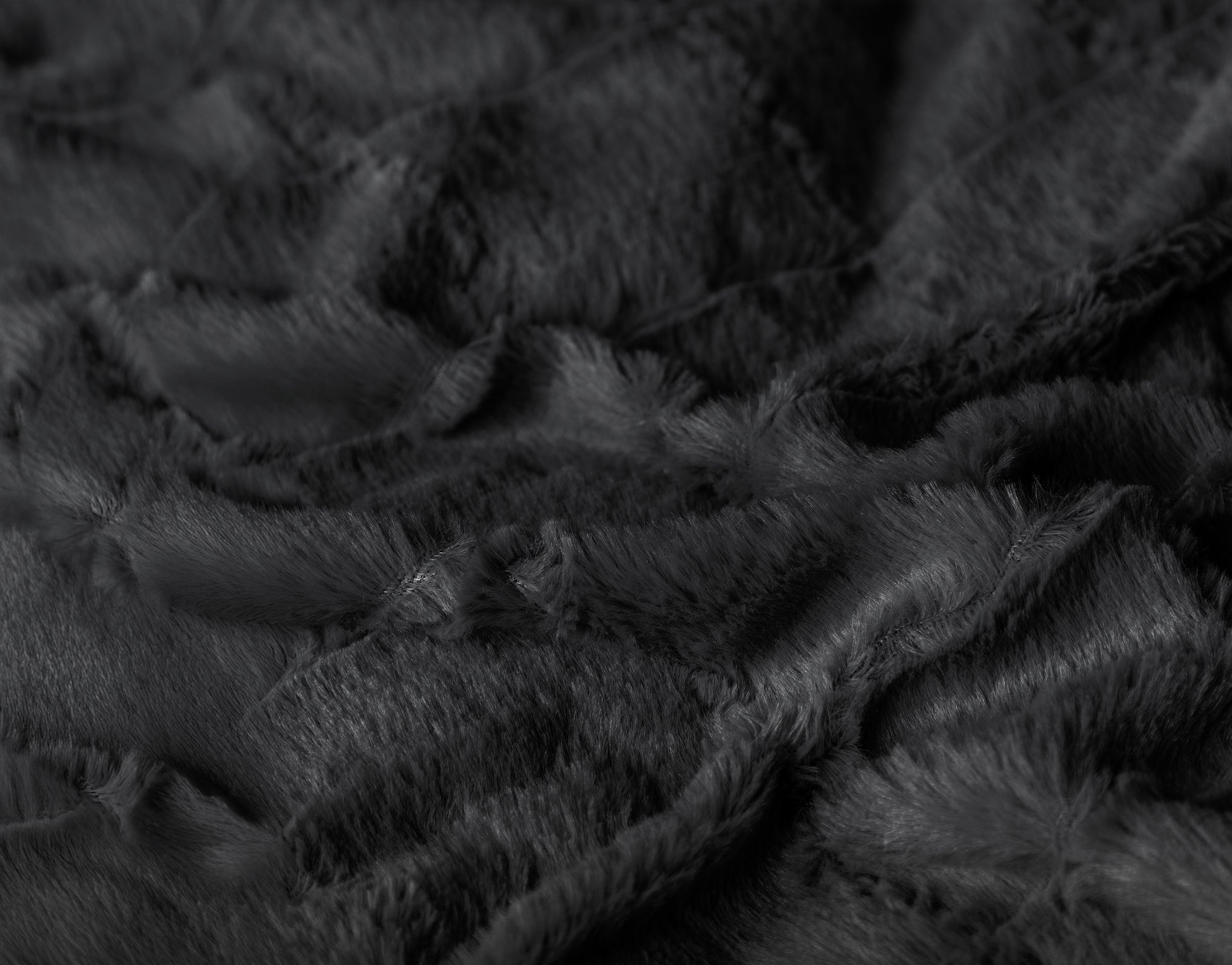 Dekbedovertrek Faux fur check