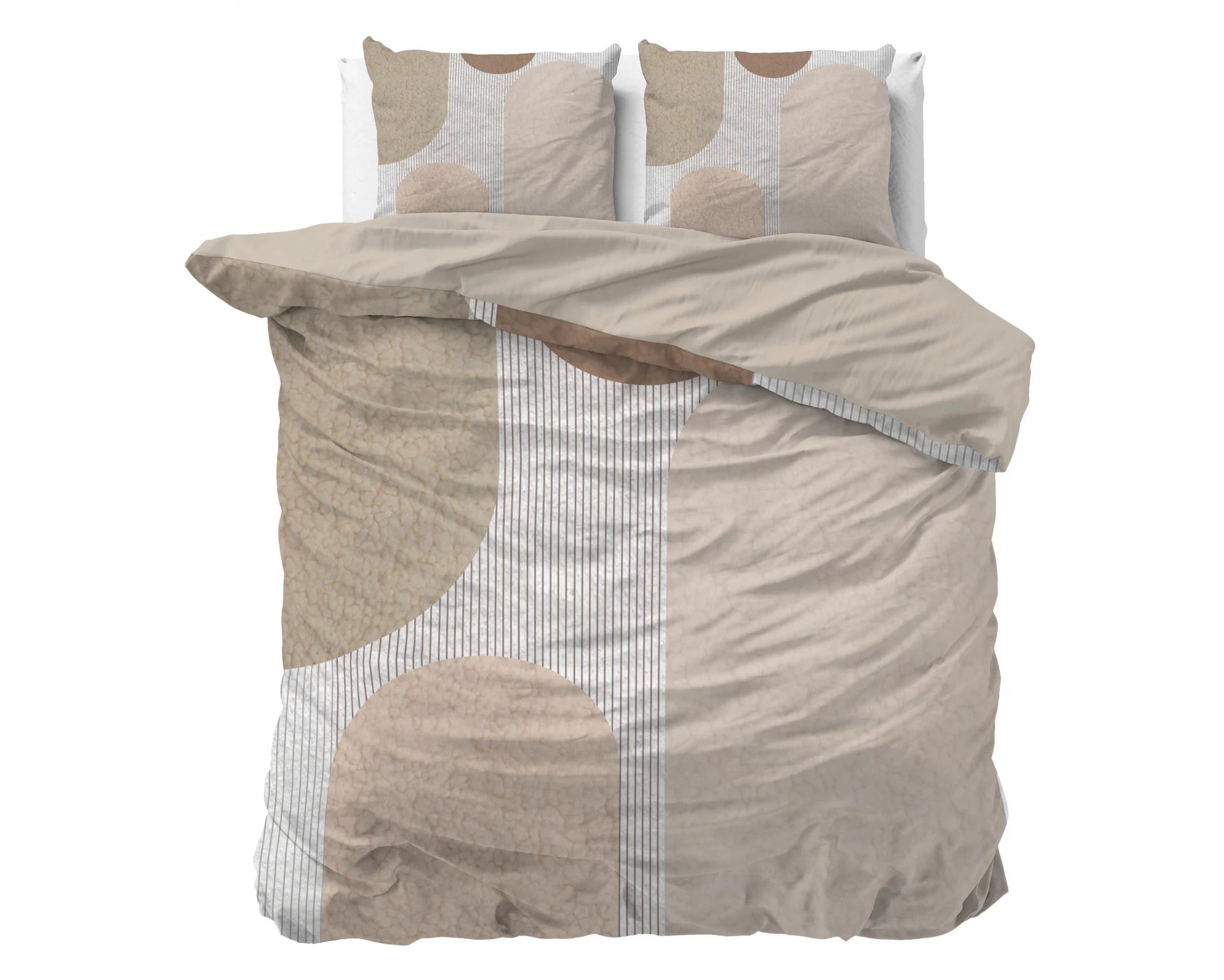 Dekbedovertrek Teddy print - Creme