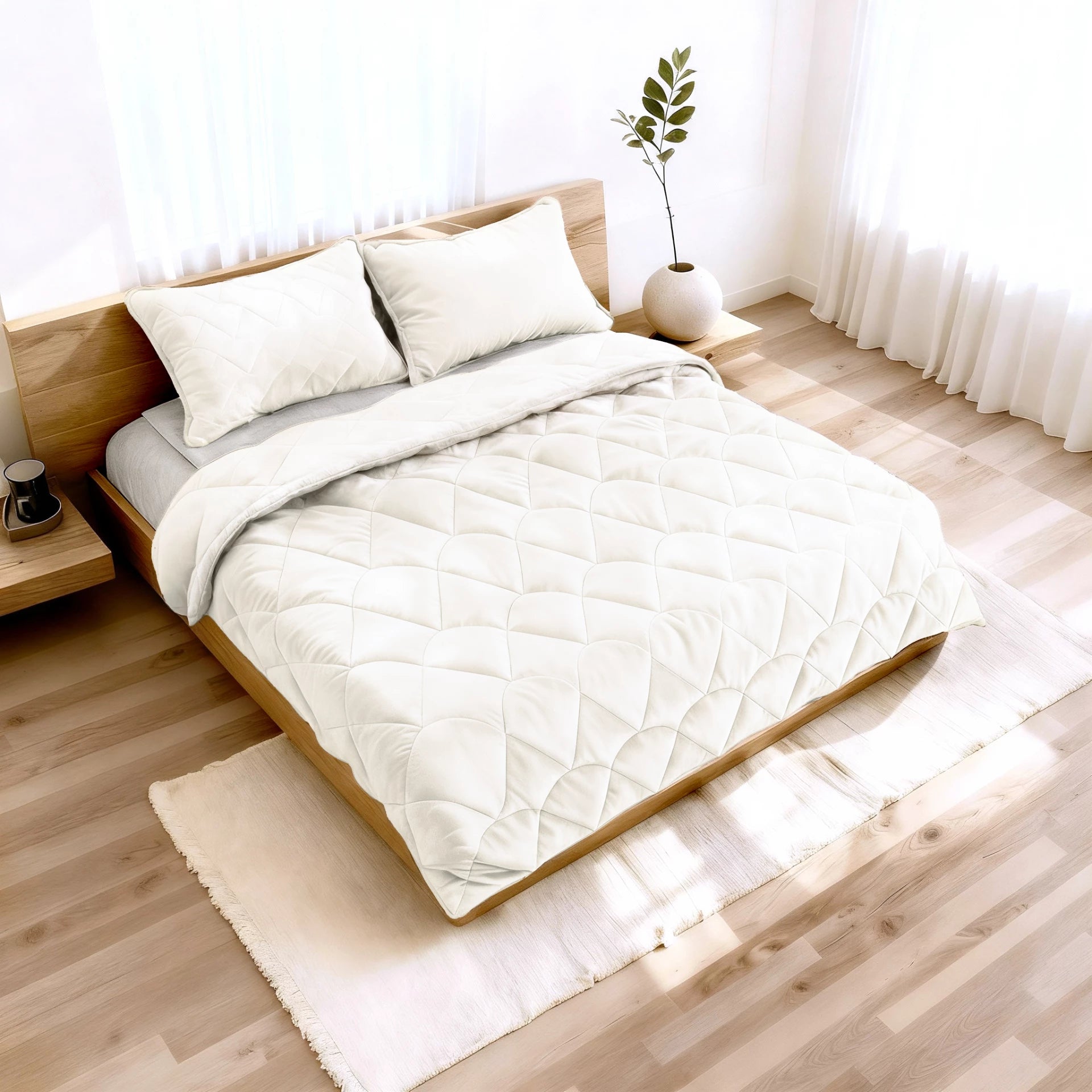 Siebenschläfer 4-seizoenen dekbed, 155 x 220 cm, bestaande uit 2 samengeknoopte dekbedden, aanpasbare deken voor zomer en winter Siebenschläfer 4-seizoenen dekbed, 155 x 220 cm, bestaande uit 2 samengeknoopte dekbedden, aanpasbare deken voor zomer en winter