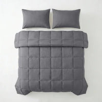 Lazy Dekbed Percale Antraciet