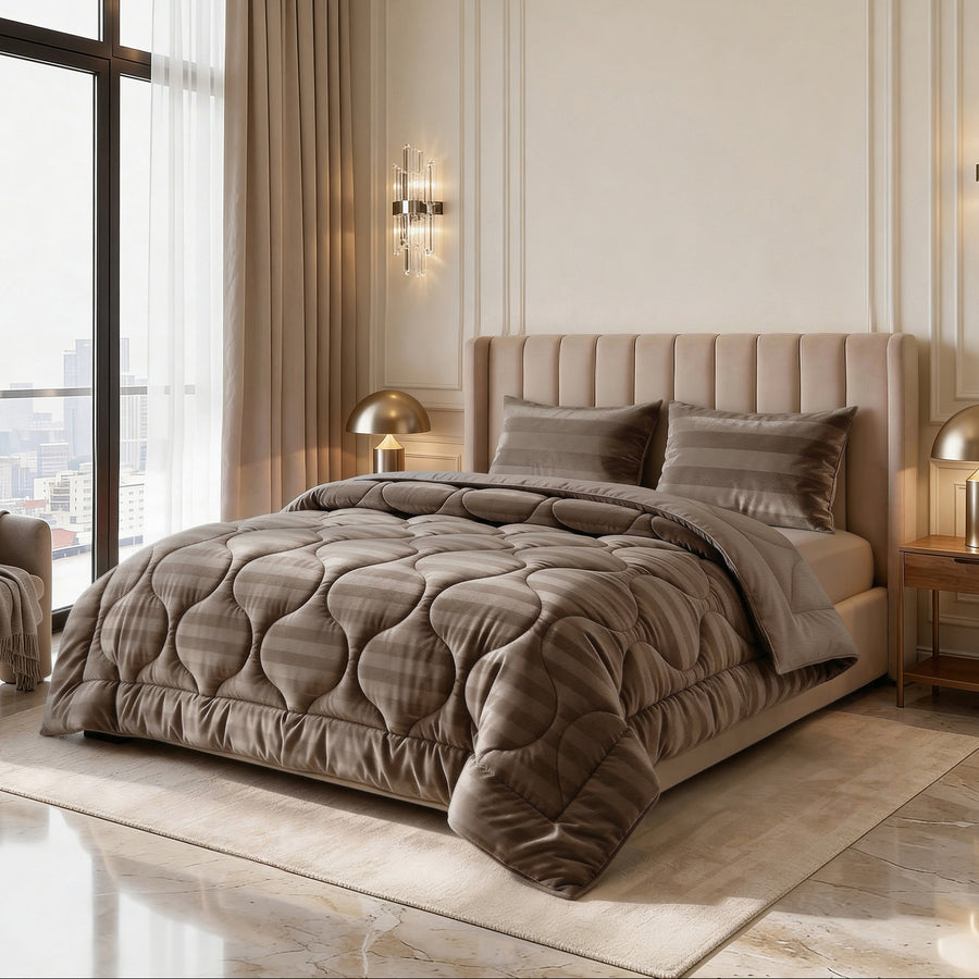 Lazy Dekbed Hotel Velvet - Taupe