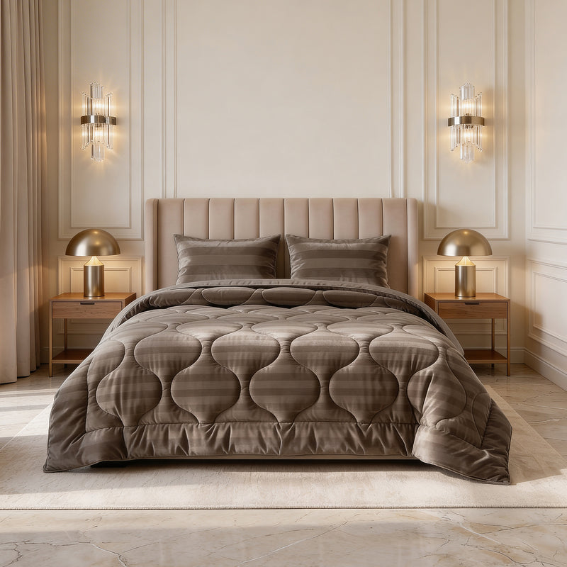 Lazy Dekbed Hotel Velvet - Taupe