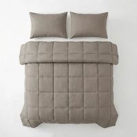 Lazy Kussensloop Percale 2Pack Taupe Bruin 60 x 70