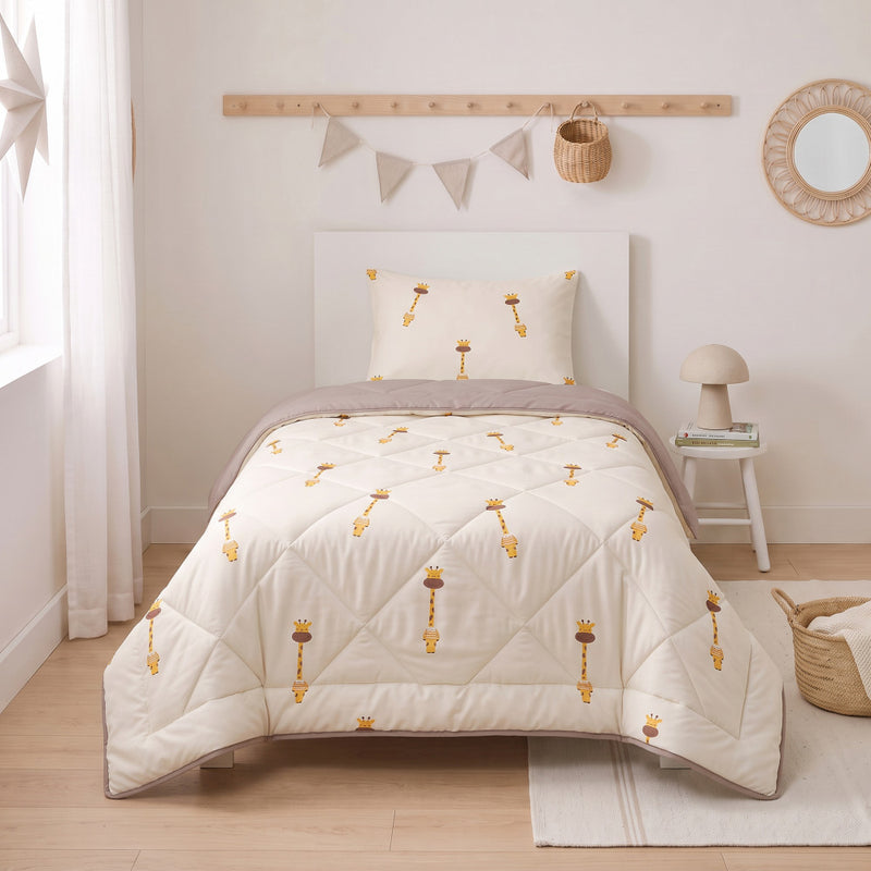 Lazy Kids Dekbed Giraf Beige 140 x 200