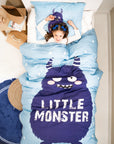 Debedovertrek Little Monster Blauw 