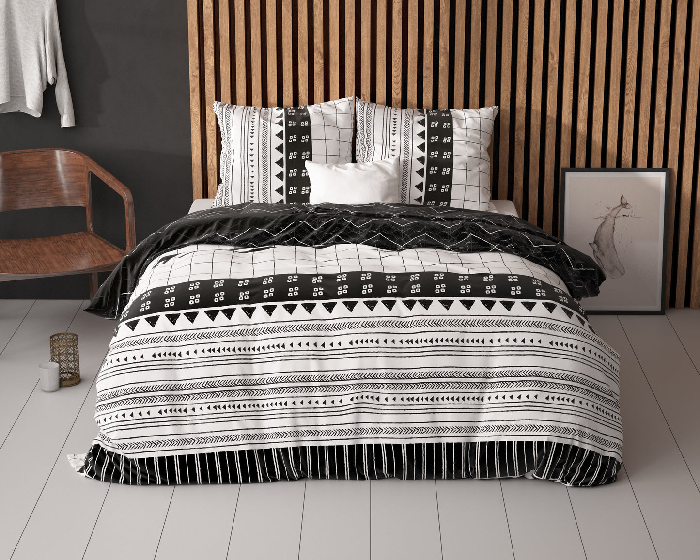 Dekbedovertrek Artic Stripe - Wit 