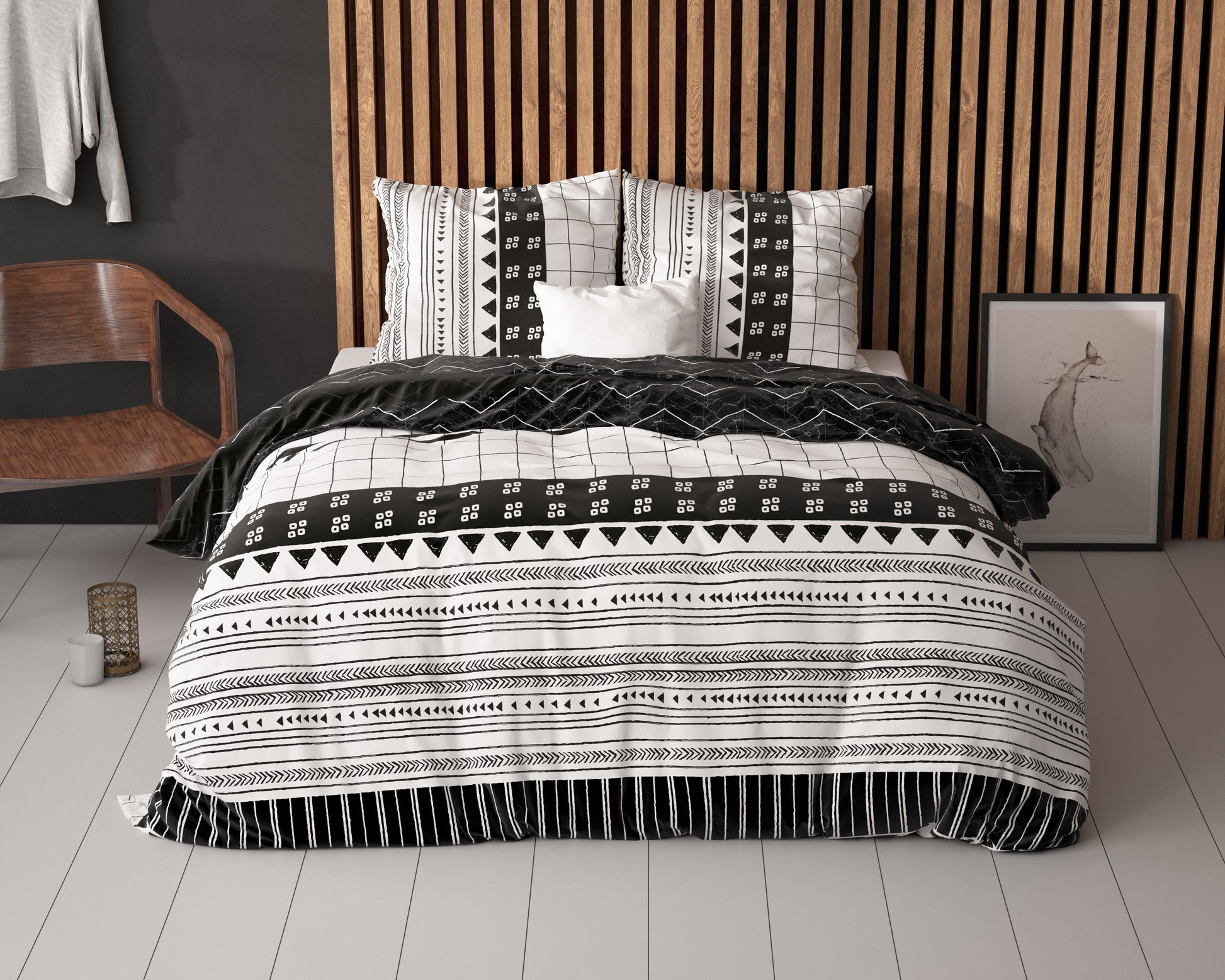 Dekbedovertrek Artic Stripe - Wit 