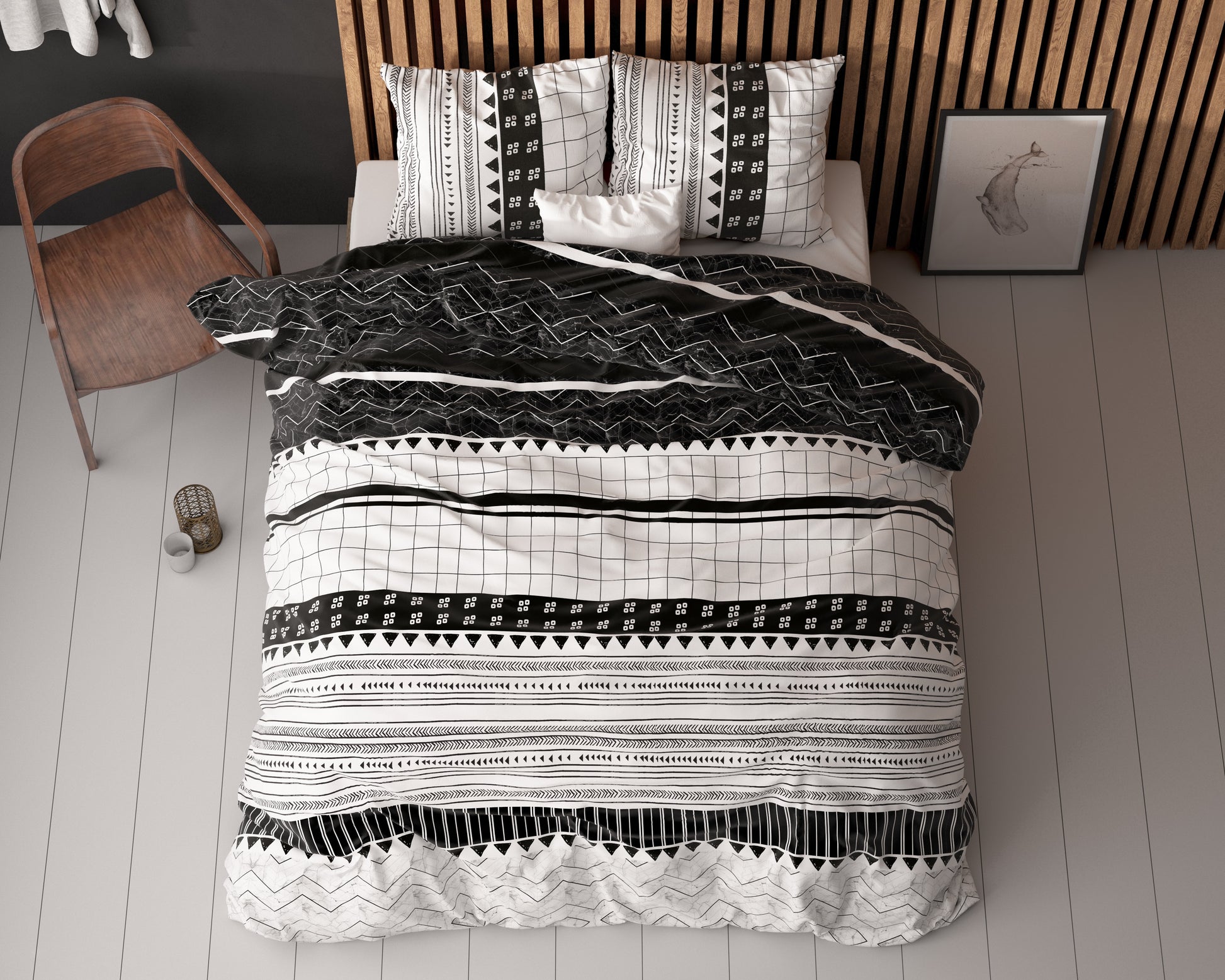 Dekbedovertrek Artic Stripe - Wit 