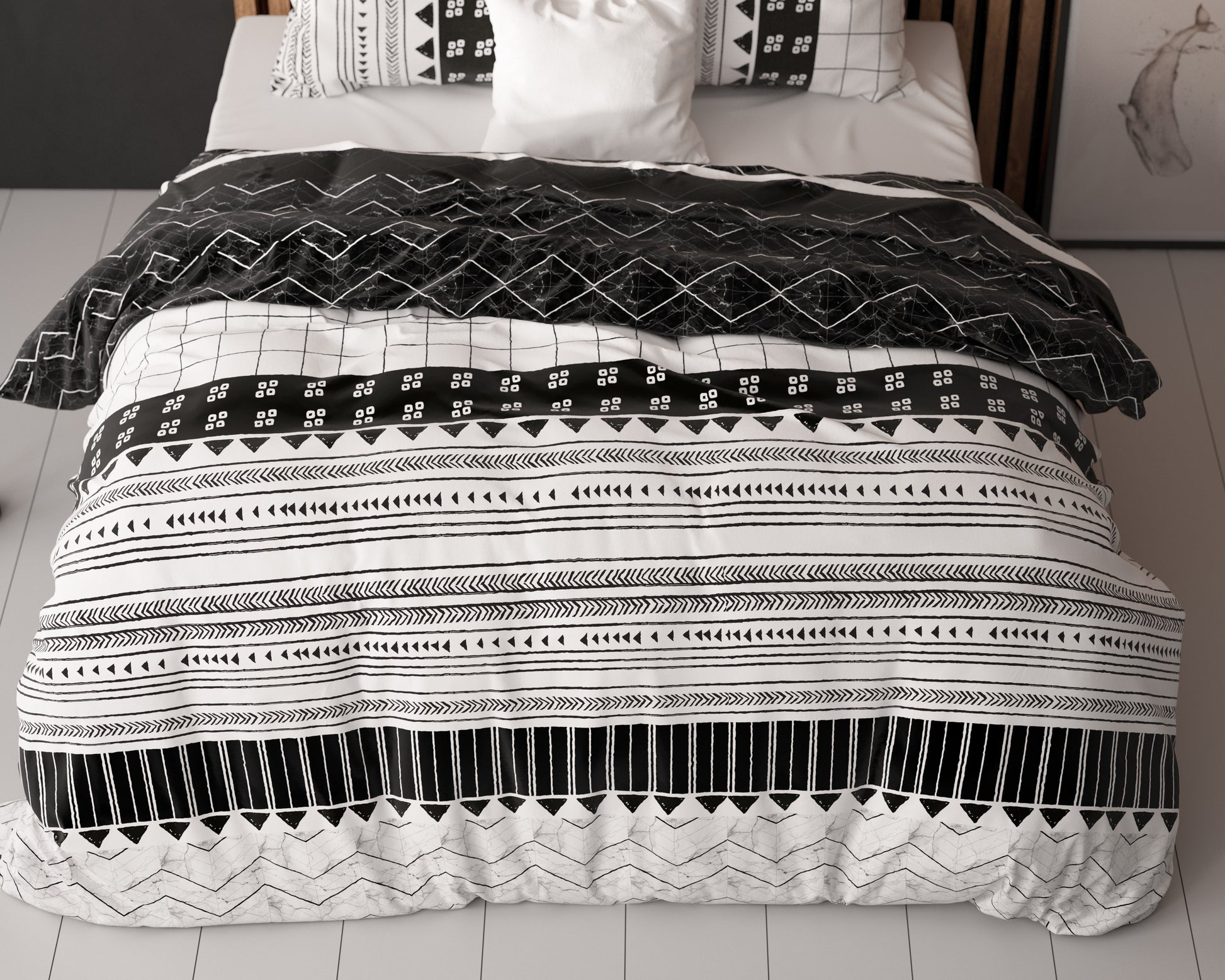 Dekbedovertrek Artic Stripe - Wit 