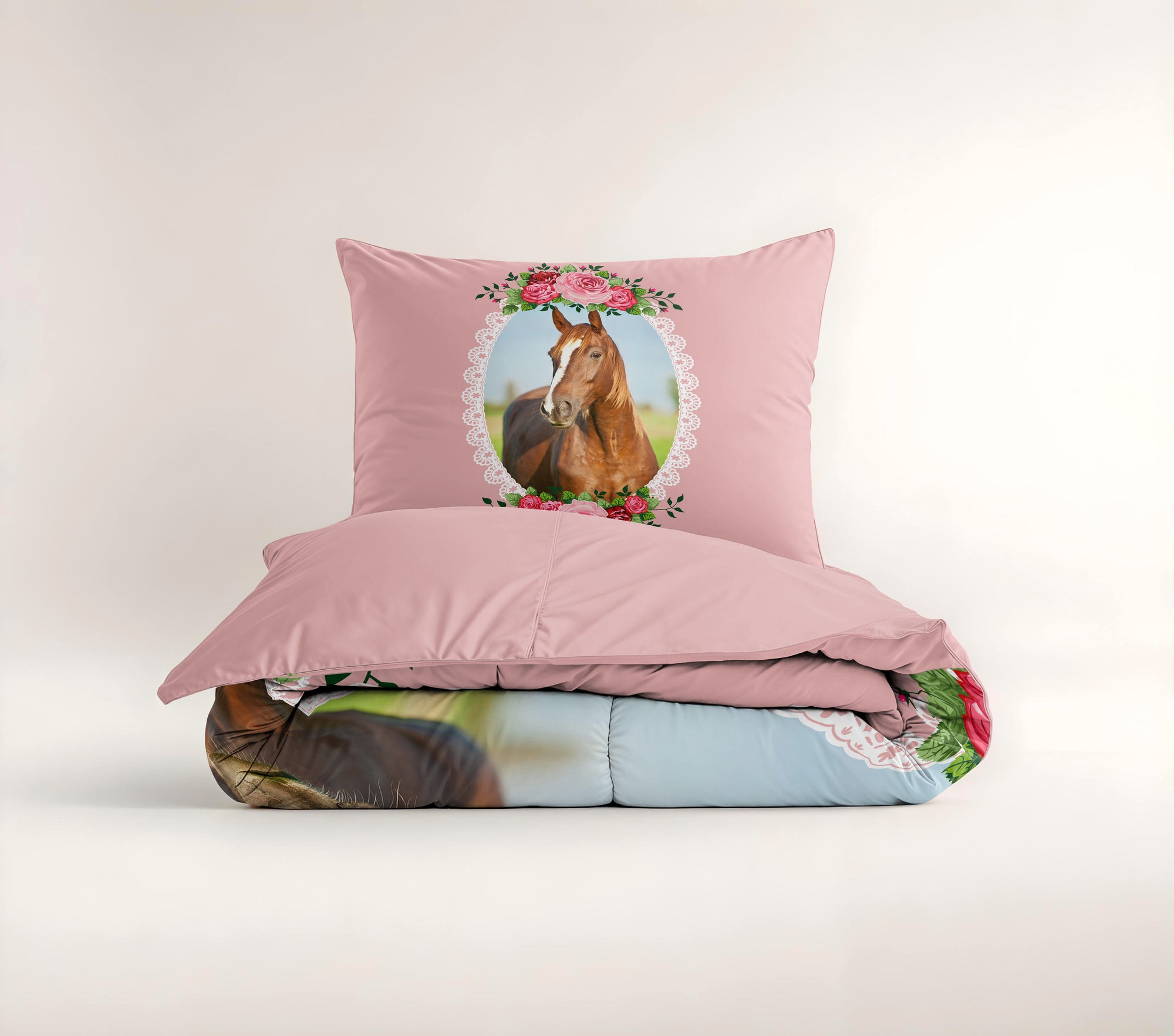 Dekbedovertrek Cute Horse - Roze 