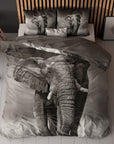 Dekbedovertrek Elegant Elephant Antraciet 